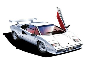 アオシマ 1/24 ザ・スーパーカー No.09 '85 ランボルギーニ カウンタック 5000QV プラモデル 送料無料