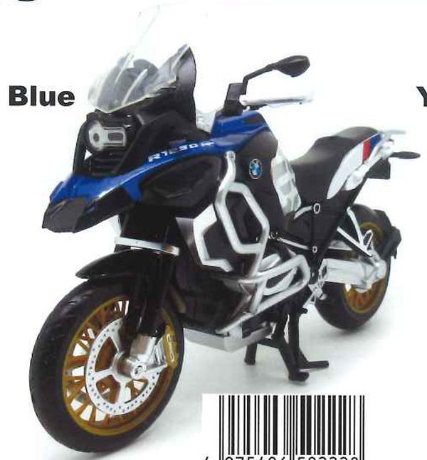 Doyusha 1/12 Diecast Motorcycle BMW R1250 GS Blue Painted Finished Product Free Shipping, Plastic Models, motorcycle, Finished Product