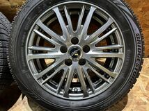 美品・バリ溝★シエンタ 等 Fang 15インチ 6J +43 PCD100 5穴 スタッドレス BRIDGESTONE VRX 185/60R15 4本セット_画像4