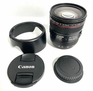 Canon キャノン ZOOM LENS EF 24-70mm 1:4 L IS USM EW-83M 現状品 ジャンク Y-053128-39