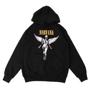 ag7●新品 黒 Mサイズ●ニルバーナ/ニルヴァーナ NIRVANA パーカー スウェットパーカ PARKA//バンド ロック パンク メタル