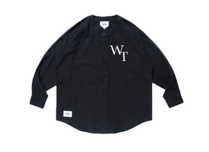 定価以下 WTAPS LEAGUE 02 LS COTTON TWILL Sサイズ 01 ダブルタップス ベースボールシャツ 