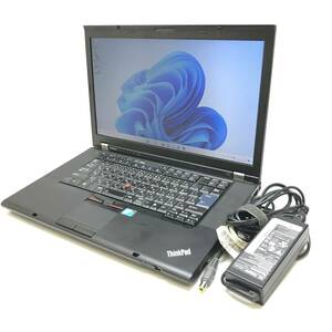 ▲動作品 Lenovo レノボ T510 Think Pad ノートパソコン Core i7 M620 2.67GHz 4.0GB SSD128GB PC Windows11 Pro アダプター付▲ M11218