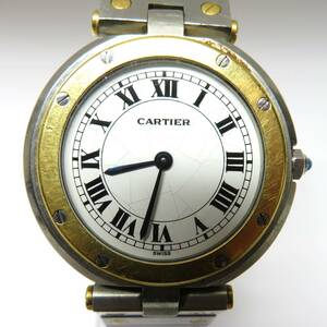  Cartier sun tos quarts wristwatch * operation guarantee none 