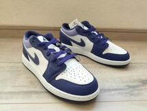 25cm 新品 NIKE AIR JORDAN 1 LOW GS SKY J PURPLE ナイキ エアジョーダン 1 ロー スカイ J パープル 紫 エア ジョーダン 553560-515_画像7