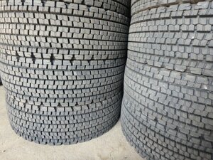 D580 バリ溝 2022年製 送料無料【265/70R19.5 140/138】ブリヂストン エコピアW901 スタッドレス 6本 約8.5分山 w900