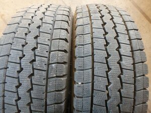 D754 送料無料【195/75R15 109/107】ダンロップ LT03M スタッドレス 2本 2022年製 約6.5-7分山