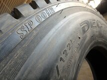 D757 バリ溝 送料無料【225/80R17.5 123/122】ダンロップ SP001 再生スタッドレス 4本 約8-8.5分山_画像10