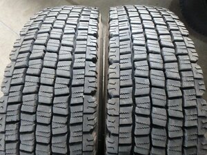 D832 2022年製 送料無料【225/80R17.5 123/122】ダンロップ SP081 スタッドレス 2本 約8分山