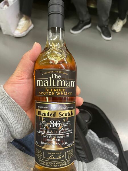 The maltman Blended Scotch Wihiskey 36 years