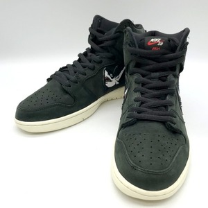 OSKI × Nike SB Shark Dunk High Pro CI2692-001 ダンクハイ プロ スニーカー シューズ メンズ 28.5 ブラック系 ナイキ 靴 B3460◆