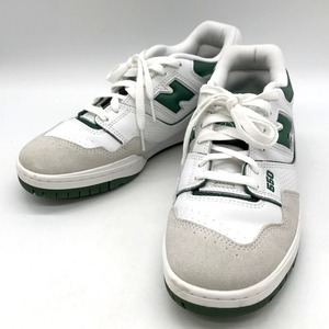 New Balance 550 White Green BB550WT1 バスケットボールシューズ アッパーシューズ 26.0 マルチカラー系 ニューバランス 靴 B3462◆