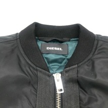 DIESEL MA-1 RN93243 CA25594 DIESEL IS DEAD Bomber Jacket カジュアル メンズ Lサイズ ブラック ディーゼル アウター A3486◆_画像4