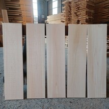 B-1455【70.5×16.8～18×1.5cm】 国産ひのき 　板 　5枚セット　テーブル 　まな板　 看板 　一枚板　 桧　 檜　無垢材　 DIY_画像2