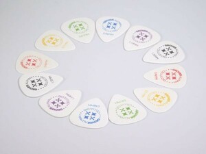 【期間限定特価】Grover Allman Celluloid Standard Pro Picks white アソート 12枚セット Nuno/G.Lynch #GALL-CELSTD-12WHSET