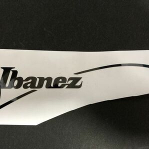 Ibanez ヘッドロゴ ステッカー ブラック #DECAL-IBANEZ1-BLACKの画像1