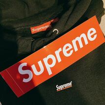 Supreme Underline Hooded Sweatshirt 黒 XXL シュプリーム ボックスロゴ スモールロゴ スウェットパーカ パーカー パンツ フーディー_画像2