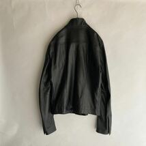 Rick Owens リックオウエンス レザー ライダース ジャケット シングル 希少サイズ 大きめ アーカイブ 正規品 黒 ブラック size 52_画像2