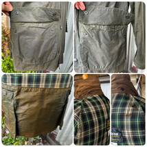 ミント/Vintage Barbour BEDALE/ヴィンテージ バブアー ビデイル/4ポケット/2クレスト/C36/YKK棒ジップ_画像10