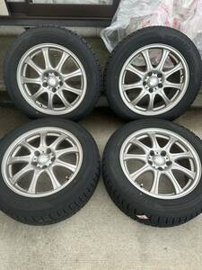 バリ山、18年製、９部山、215/60/17 215/60r17 スタッドレス 4本　ヨコハマアイスガードIG50 プラス　LAYCEA レイシア17インチ PCD114.3/5H