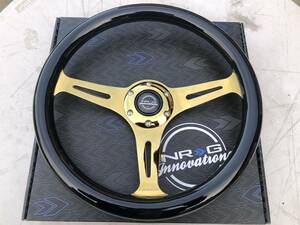 NRG 35Φ black paint / Gold plating spoke steering gear USDM JDM STANCE LowRider regular imported goods immediate payment ST015BK-CG