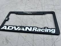 アメリカ ADVAN Racing ライセンスプレートフレーム USDM LPF JDM stance ヨコハマ USA アメリカサイズ_画像1