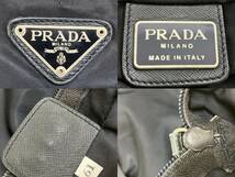 ☆【良品】PRADA/プラダ ナイロン トートバッグ ハンドバッグ ショルダーバッグ テスート ネイビー W47㎝ 61☆_画像10