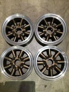 ワタナベ アルミホイール 14×6J 114.3-4H 2枚違い　中古品4本