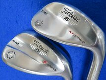 【中古/訳あり】タイトリスト　2016 VOKEY SM6 ツアークローム　ウェッジ２本セット（54°）＆（58°）【F3/S相当】マミヤOP リコイル 660_画像1