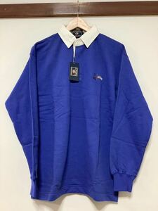 な1291 タグ付き CHAPS RALPH LAUREN チャップス ラルフローレン 長袖ポロシャツ M ブルー スウェットポロシャツ