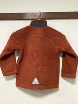 な1206 L.L.Bean エルエルビーン フリースジャケット 5/6 キッズM ダークオレンジ系_画像2