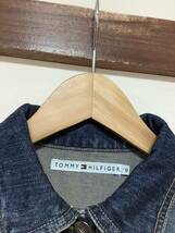 な1221 TOMMY HILFIGER トミーヒルフィガー ジージャン デニムジャケット 0 レディース ユーズド加工_画像3