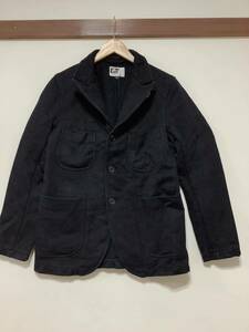 に1292 USA製 Engineered Garments エンジニアードガーメンツ ワークジャケット カバーオール S ブラック ヘッドフォード
