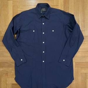 NIGEL CABOURN LYBRO / BIG SHIRTS POPLINビッグシャツポプリン サイズ52 ポルトガル製 コットン100% 中古美品 ビッグシルエット ロング