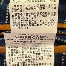 SUGAR CANE/ FICTION ROMANCE PRINT CORDUROY SPORTS JACKET サイズ表記42 日本製 SC13707 中古品 ネイビー コーデュロイウォバッシュ_画像10