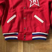 EBBETS FIELD FLANNELS メルトンスタジャン サイズ表記M(JPN L相当) 中古品 HOLLYWOOD STARS 1950 AUTHENTIC JACKET アメリカ製MADE IN USA_画像3