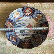 庫山窯　和食器　色絵　皿、盛皿(径約24.5cm）　　　_画像4