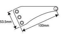 AL削出し ヘッドライトステー33mm S ZJ01B_画像3