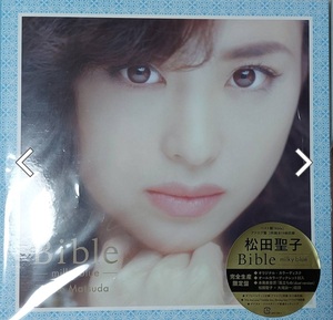 松田聖子　　bible　ミルキーブルー　2枚組レコード　おまけ付き　blue&pink
