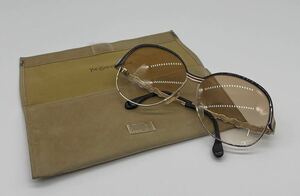 【い-11-27】YVES SAINT LAURENT 31-960 ヴィンテージ サングラス 小物 イヴサンローラン 保管袋付き 中古品