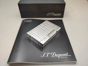 （美品）S.T.Dupont　デュポン ギャッツビー 18138 インターセクティッド　シルバー　快音 キ～ン♪　