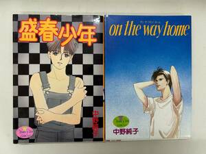 【外部・本-0040】　全初版/集英社/ヤングユーコミックス/中野純子/「盛春少年」/「on the way home」/全2冊