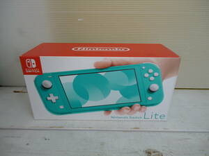 G2831 送料無料！ Nitendo Switch Lite ターコイズ 中古品/内袋無し/動作確認済み/箱に汚れ等の傷み/傷や汚れあり