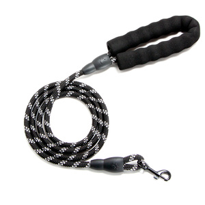 ペット用 リード 　散歩用リード 反射ロープ　小型犬リード　ブラック　新品 