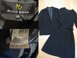 Metro Queen（メトロクィーン）フォーマル　ジャケット・ワンピース　サイズ19　黒　大きいサイズ