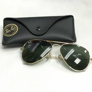 Ray-Ban レイバン サングラス Aviator アビエーター 58□14 135 3N ゴールド グリーン