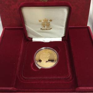 【未使用】ダイアナ妃追悼記念 5ポンド 金貨 K22 39.9g ロイヤルミント 7500枚限定 英国 イギリス 1999年