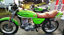 ゼンシン　750ss ショートイモ管、テール低め　メッキ　デモ車両取り付け展示品_画像2