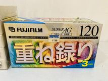 D58 必見! 未使用 未開封品 ビデオカセットテープ SONY T-120FP 5巻/FUJIFILM T-120 3パック/ HITACHI T-120 / TDK カセットテープ AD-54M_画像3