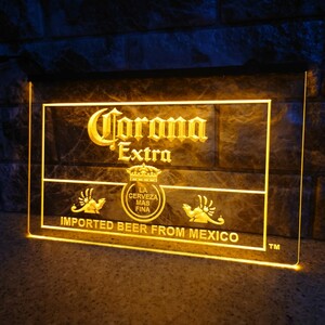 No.NE130O 送料無料 コロナ ビール LED ネオン 看板 corona ランプ ライト 照明 インテリア ディスプレイ 雑貨